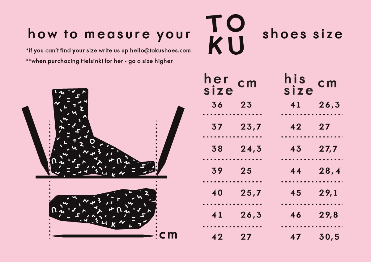 foot length cm to shoe size